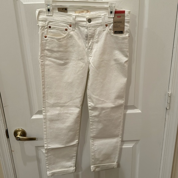 Levi's Denim - Levi Strauss White Boyfriend Jeans